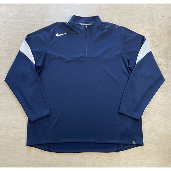 Nike Golf 1/4 Zip Mens XL Blue Performance Running Sweatshirt Jacket‎ - Picture 1 of 6